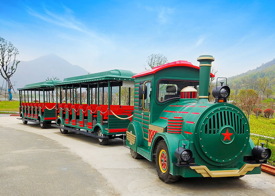 Large Trackless Train-72 Seats Dark Green Color