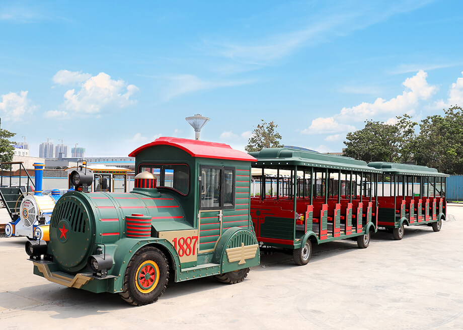 Large Trackless Train-72 Seats Dark Green Color