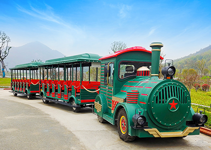 Large Trackless Train-72 Seats Dark Green Color