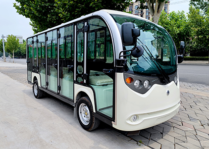 Electric Sightseeing Bus-17 Seats Enclosed Carriage Shuttle Bus
