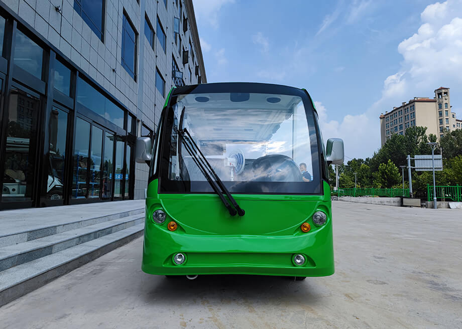 Electric Sightseeing Car-14 Seats Semi-Enclosed Carriage Tourist Bus