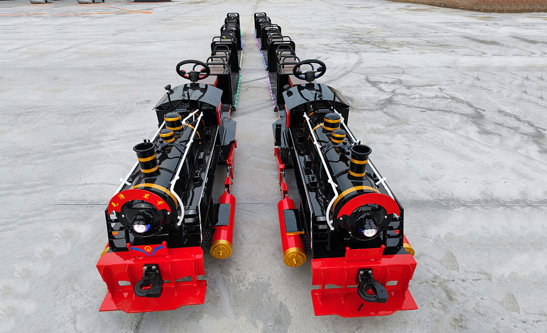 Retro Riding Trackless Train
