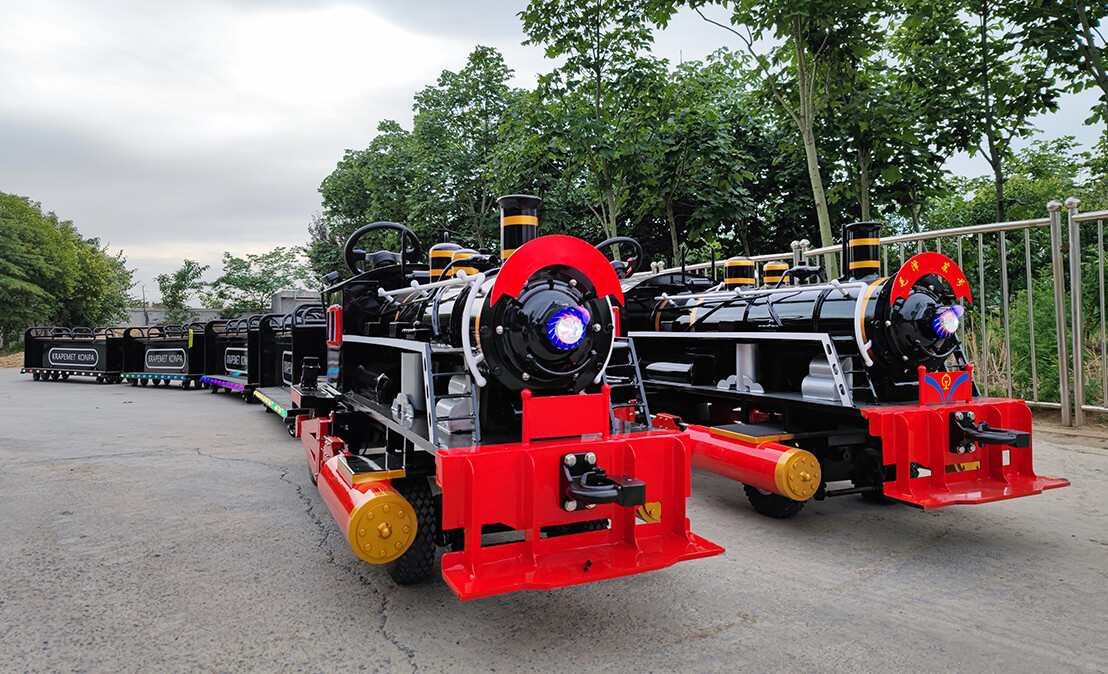 Retro Riding Trackless Train