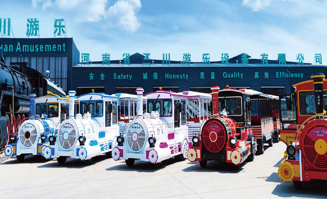 What is the price of buy a trackless train?