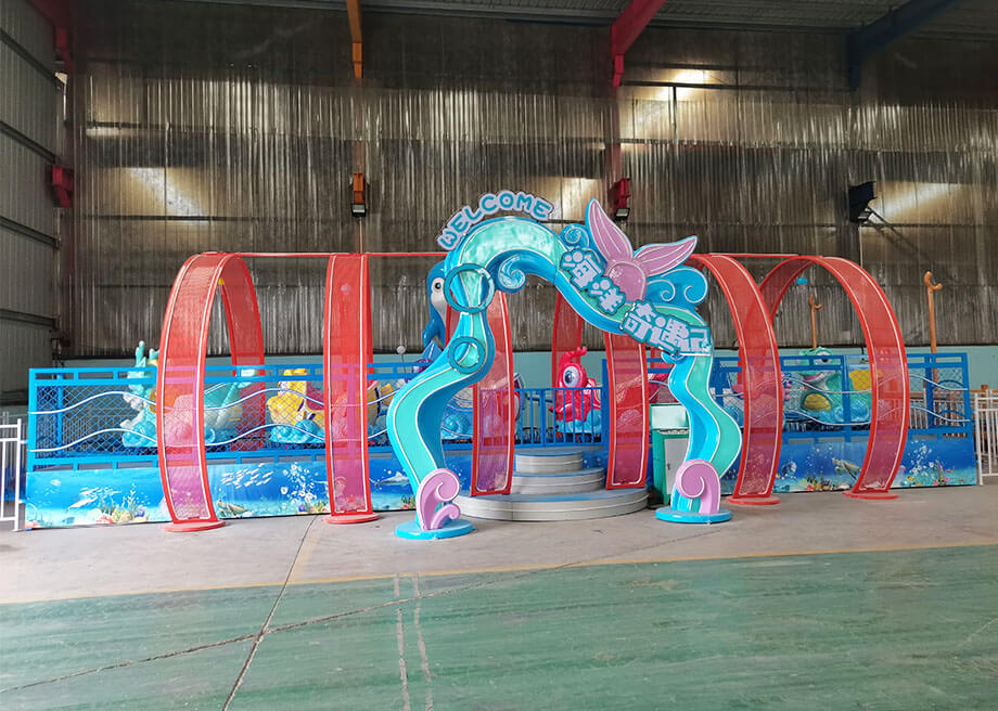 Ocean Theme Mini Roller Coaster