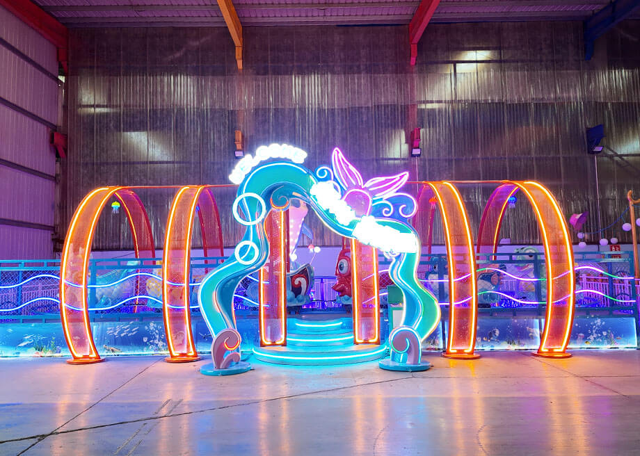 Ocean Theme Mini Roller Coaster